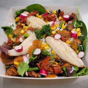 salade de filet de rouget barbet